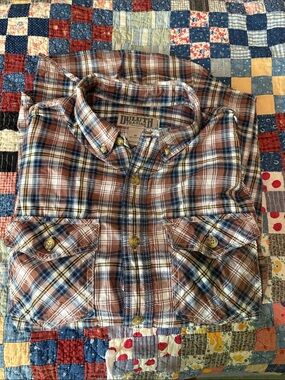 Duluth Trading Co Men’s Slim Button Down Flannel Medium